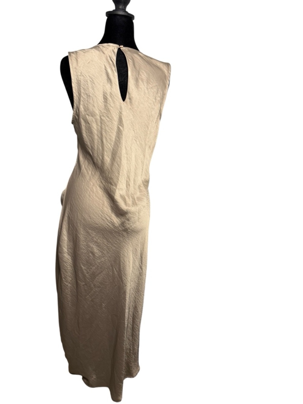 House of Harlow 1960 Champagne Ruched Formal Gala Maxi Dress - Large - Picture 5 of 11